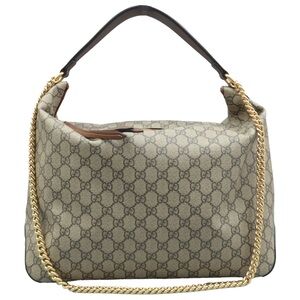 Beautiful Gucci Beige and Brown Women's Shoulder Bag!